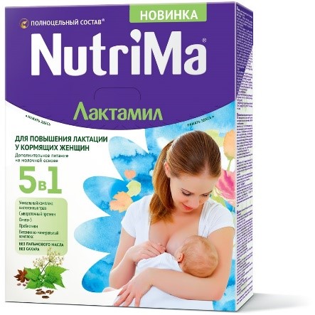 NutriMa Лактамил 360г спец.сухой продукт д/кормящ.матерей