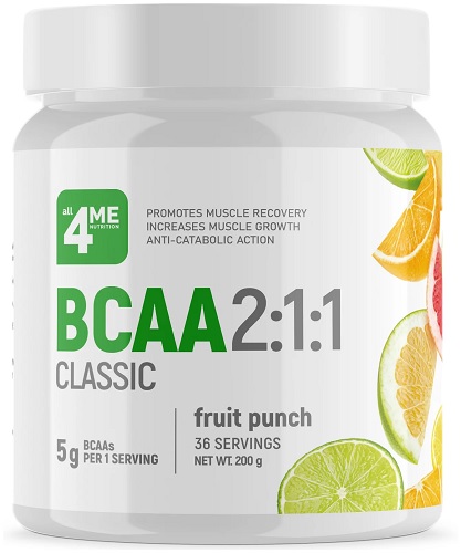 BCAA 200г Фруктовый пунш 4me Nutrition  &