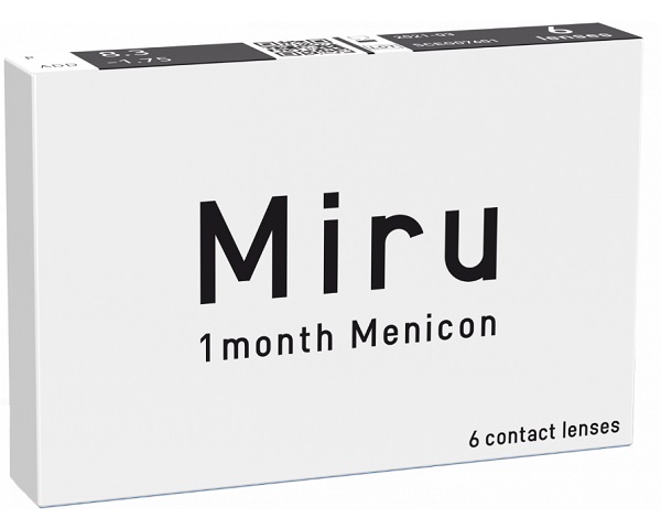 Контактные Линзы мягкие -2,50 / 8,6 (6линз) Miru 1 month Menicon