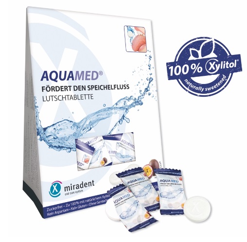 Aquamed Леденцы с ксилитом со вкусом Маракуйи 26шт MIRADENT (Упаковка)