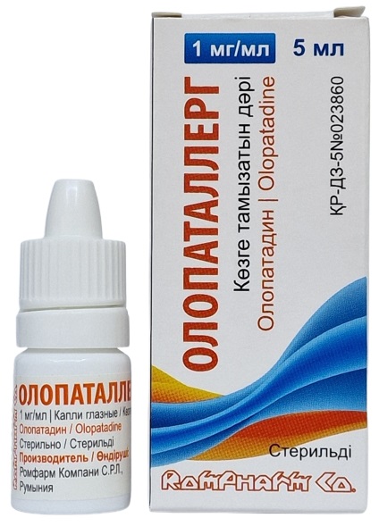 Олопаталлерг капли глазные 1 мг/мл 5 мл ( олопатадин )