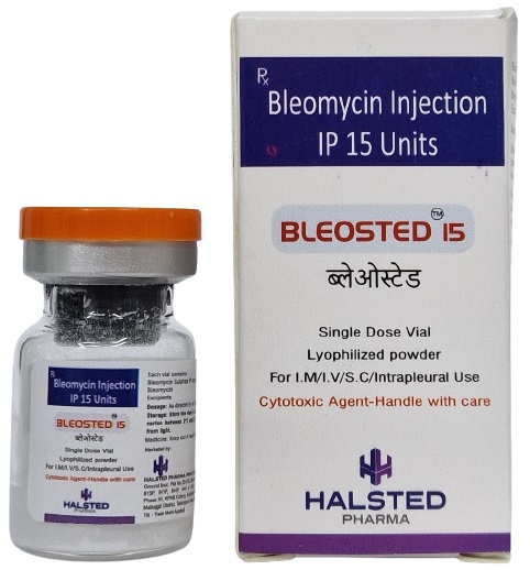 Блеоцел порошок 15 ЕД №1 фл ( блеомицин ) Halsted Pharma