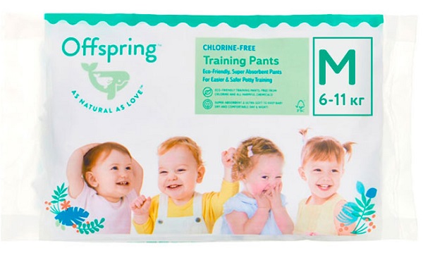 Offspring подгузники для детей Travel pack M (6-11кг) 3 шт
