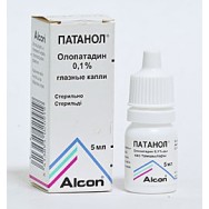 Патанол глазные капли 0,1% 5,0 мл   ( олопатадин )