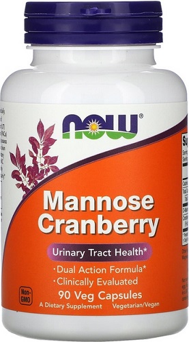Now Foods Mannose Cranberry Манноза и Клюква №90 капс. &