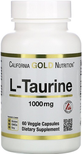 California Gold Nutrition L- Таурин 1000мг №60капс.  &