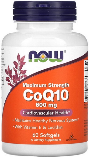 Now Foods Коэнзим Q10 600 мг №60 капс. / CoQ10 &